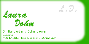 laura dohm business card